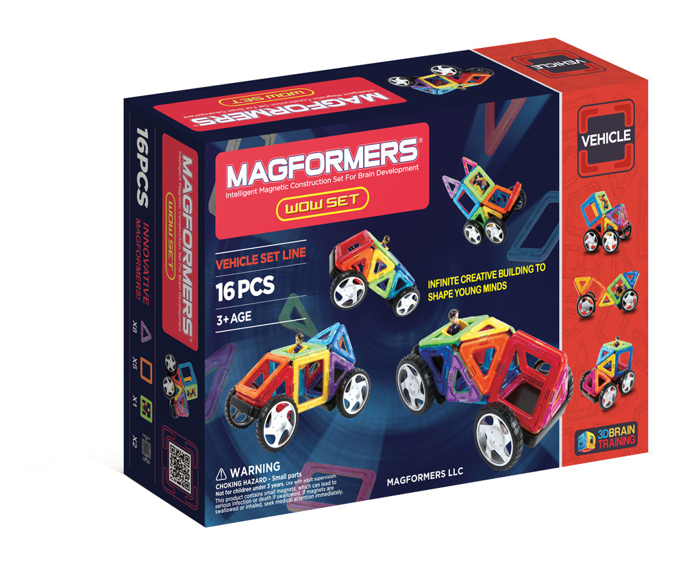 Magformers Wow 16pc Magnetic Construction Educational STEM Toy