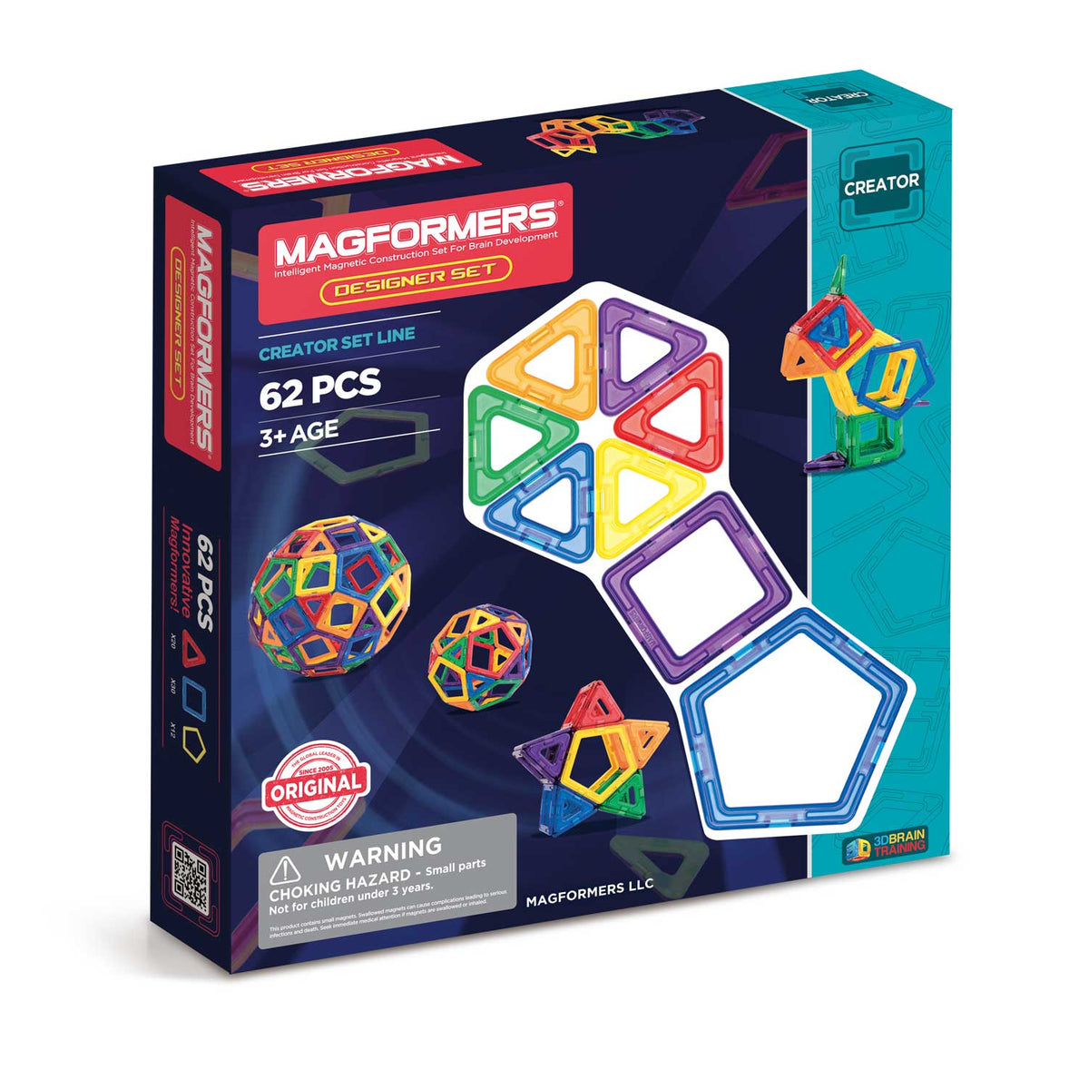 Magformers Designer 62Pc Magnetic Construction Educational 