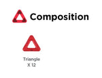 Load image into Gallery viewer, Triangle 12PC