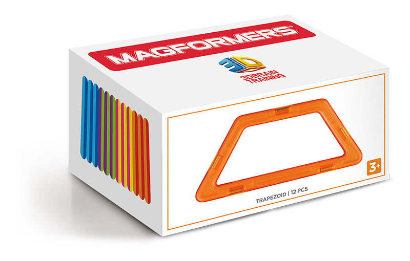 Magformers Trapezoid 12Pc Magnetic Construction Educational STEM 