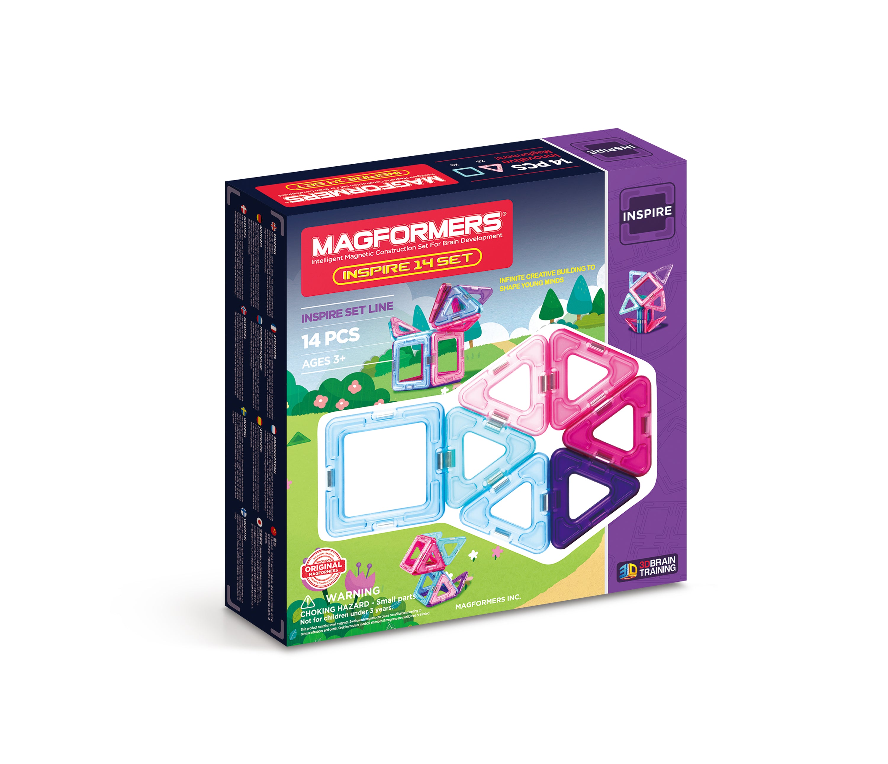 Magformers Inspire 14pc Magnetic Educational – Toy Magformers US Construction STEM