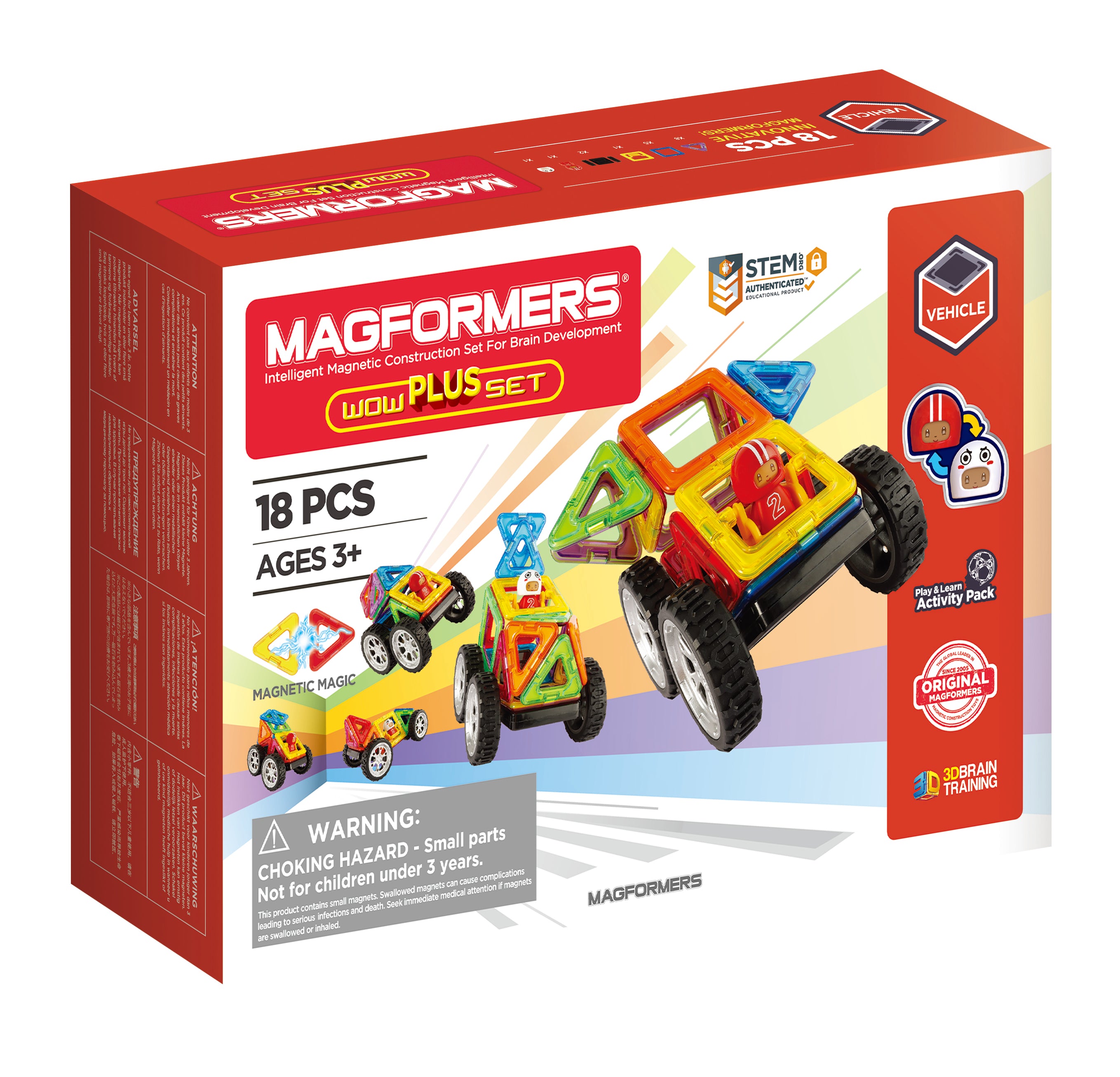 Overlevelse pension Es Magformers Wow Plus 18Pc Magnetic Construction Educational STEM Toy –  Magformers US