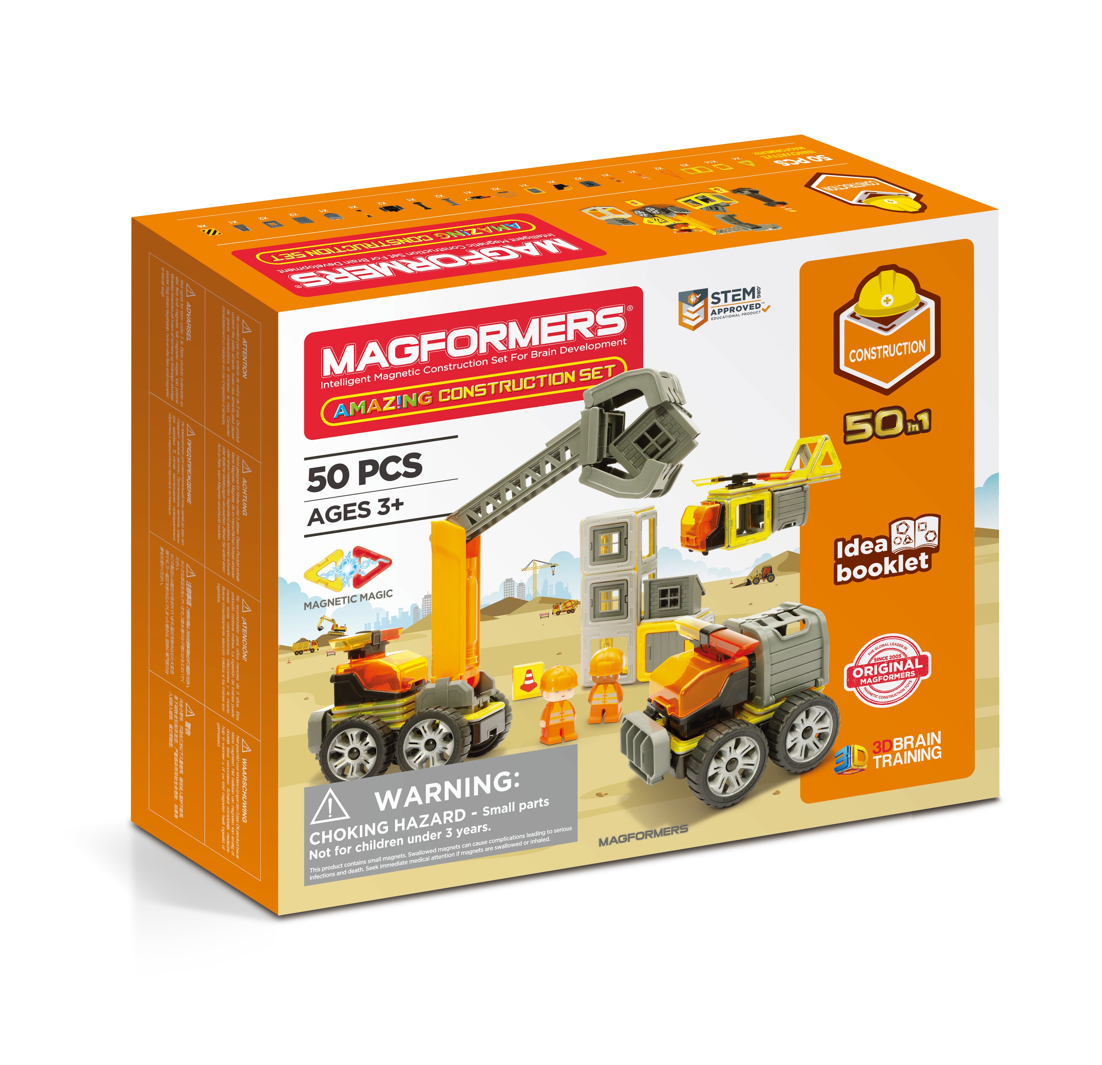 Magformers Construction Set, 50-piece
