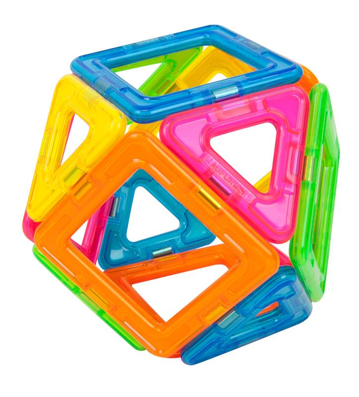 Toy STEM – Educational Construction US Magnetic 14Pc Neon Magformers Magformers