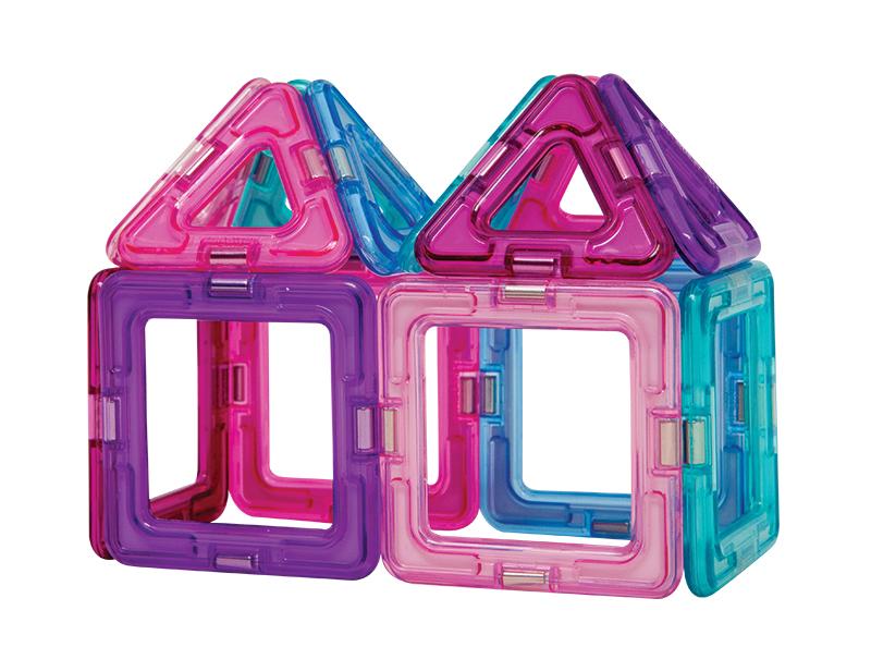 Magformers Solids Clear Inspire 14-Piece Magnetic Construction Set