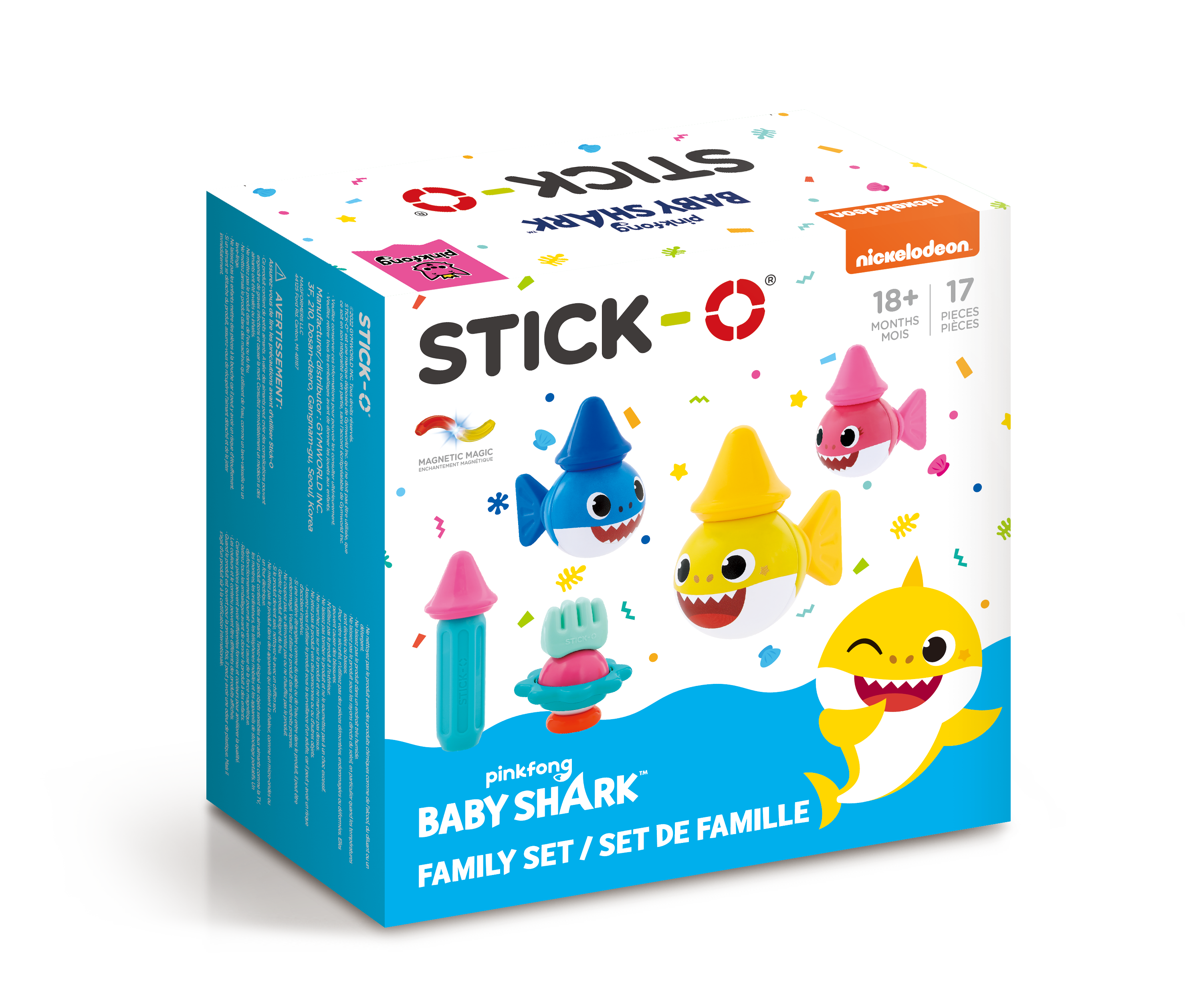 STICK-O Baby Shark Family 17 PC