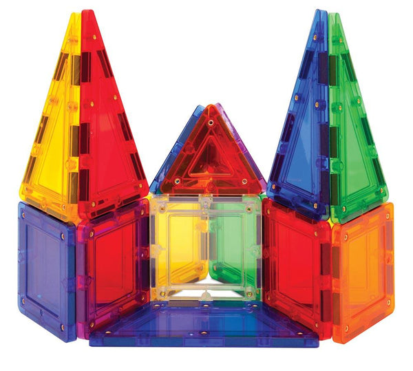Rainbow Magnetic Geometric Shapes Tiles Building Blocks STEM Toys 110PCS