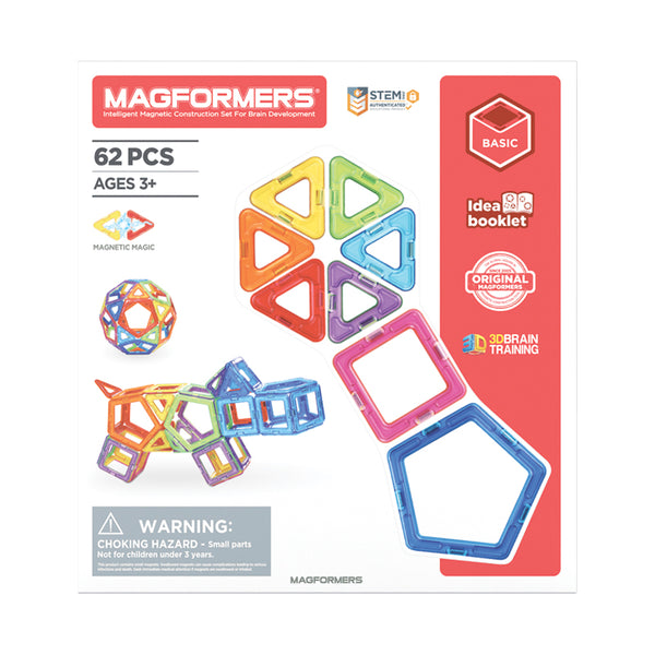 Magformers STEM Magformers – US Toy Magnetic Educational Rainbow 62pc Construction