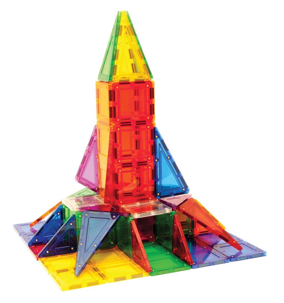 Tileblox Rainbow 30-Piece Set with Magnetic Activity Board - 9630948